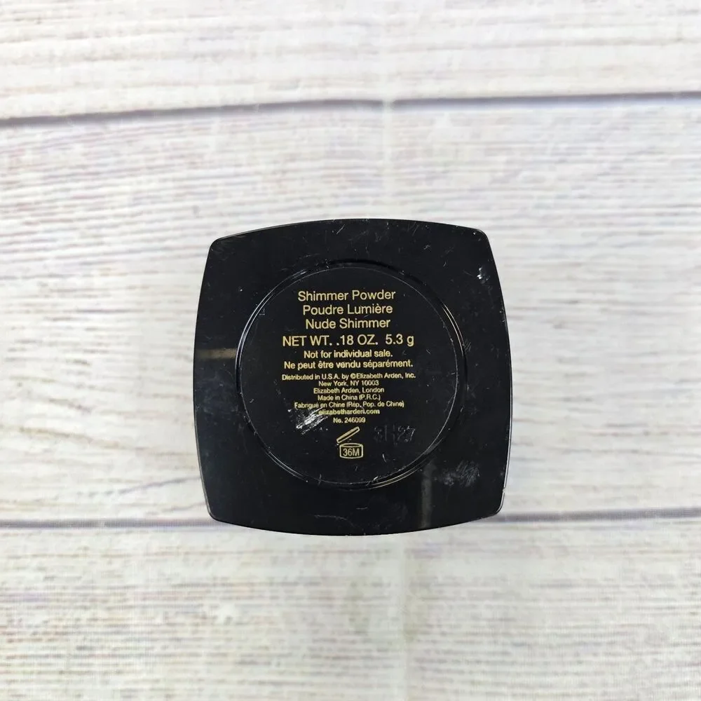 ELIZABETH ARDEN Shimmer Powder NUDE 5.3g New Unboxed With Sponge Pressed Powder